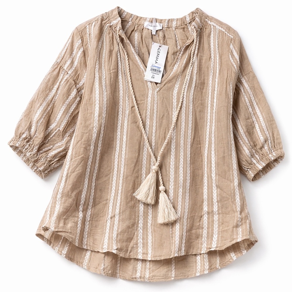 Women Bundle 2pcs Sweater & Blouse Size S &M Neutral Colors